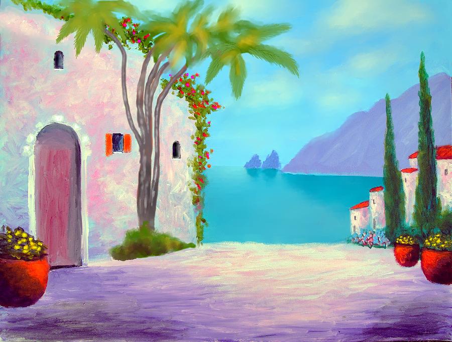 Capri Colors #1 Painting by Larry Cirigliano