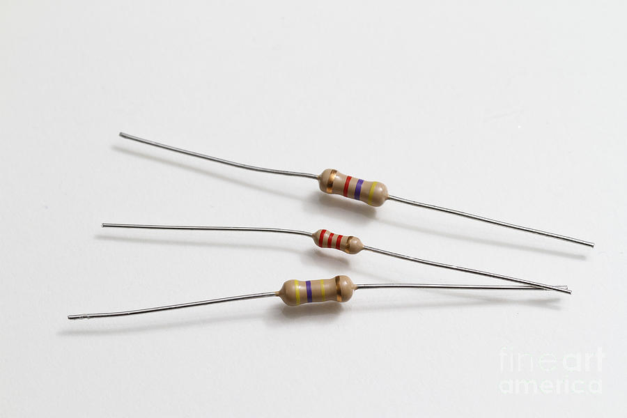 Carbon Film Resistors #1 Photograph by Photo Researchers, Inc.