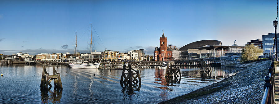 Cardiff Bay Panorama #2 Photograph by Steve Purnell