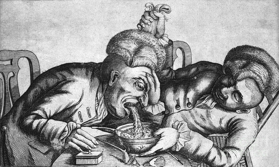 Caricature Of Two Alcoholics, 1773 #1 Photograph by Science Source