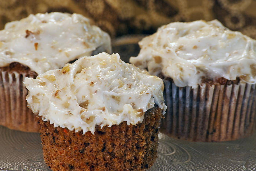 Carrot Cake Cupcakes Photograph by Peggie Strachan