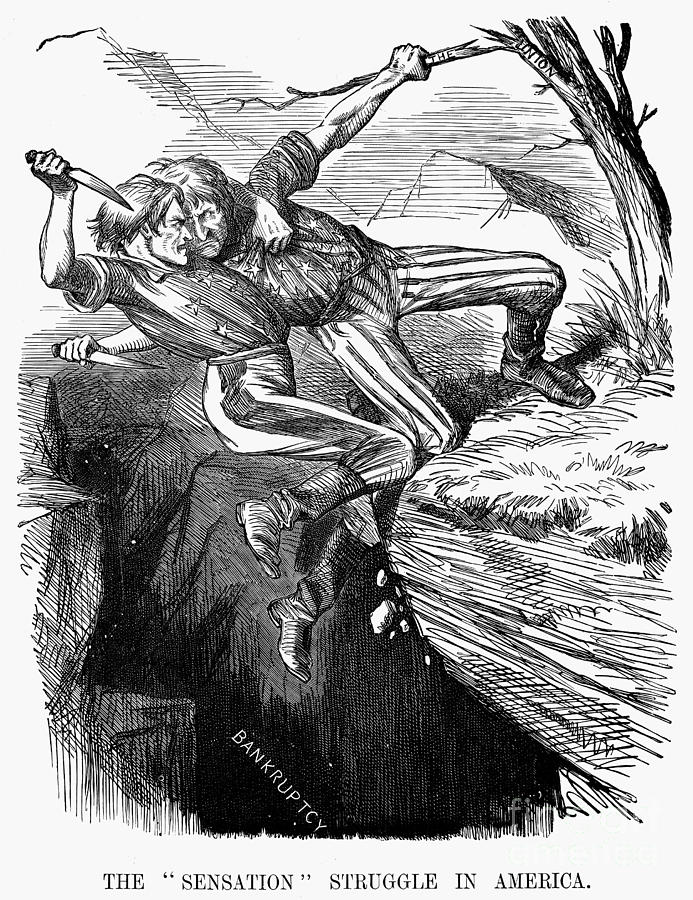 1862 Photograph - Cartoon: Civil War, 1862 #1 by Granger