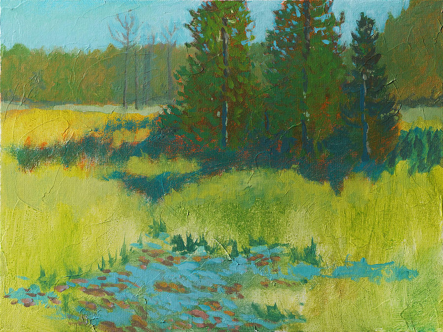 Cascade Pond #1 Painting by Robert Bissett