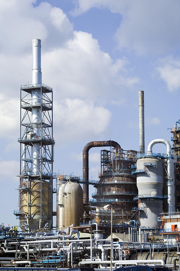 Catalytic Cracker At An Oil Refinery Photograph By Paul Rapson Pixels