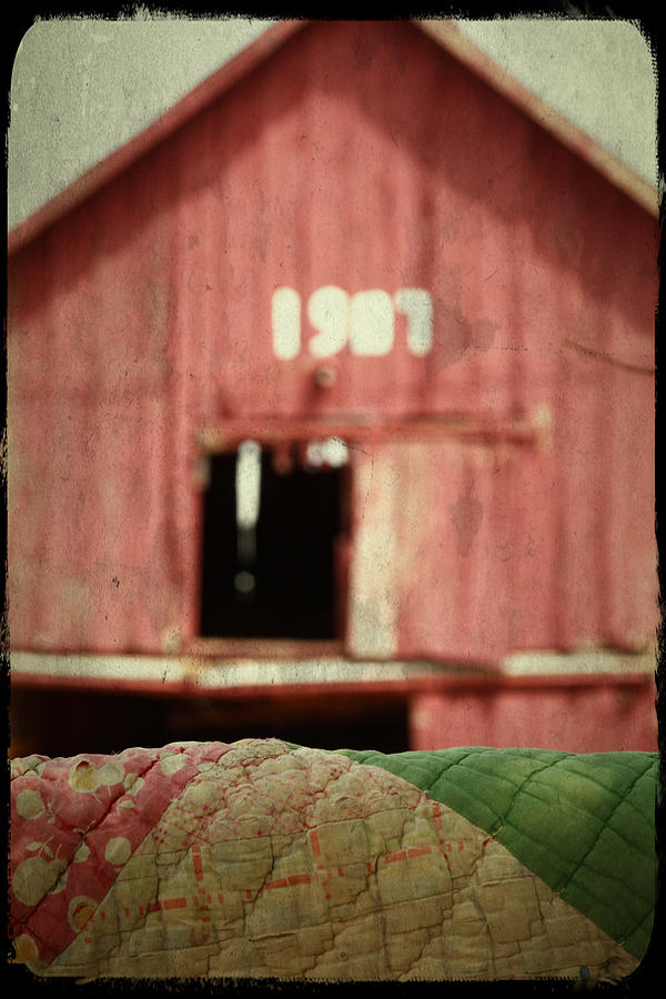 Centennial barn and vintage quilt Photograph by Toni Hopper