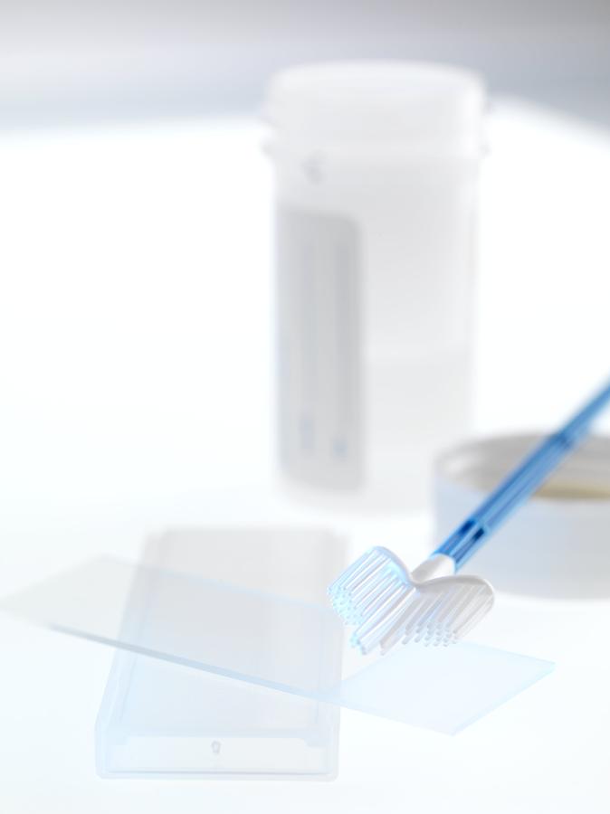 Still Life Photograph - Cervical Smear Test Equipment #1 by Tek Image