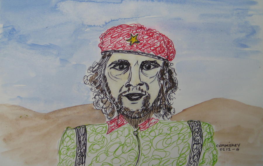 Che #1 Painting by Roger Cummiskey
