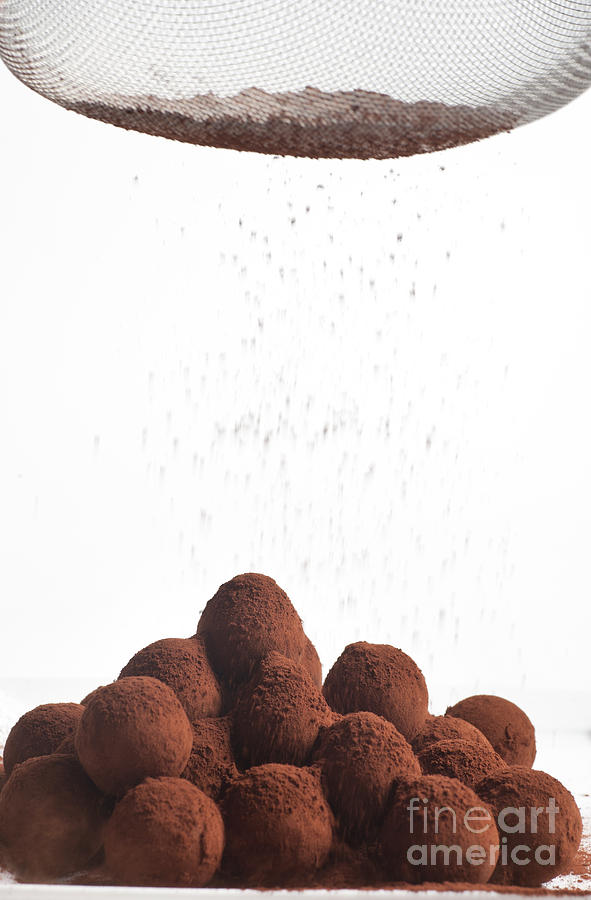 Chocolate truffles  #1 Photograph by Ilan Amihai