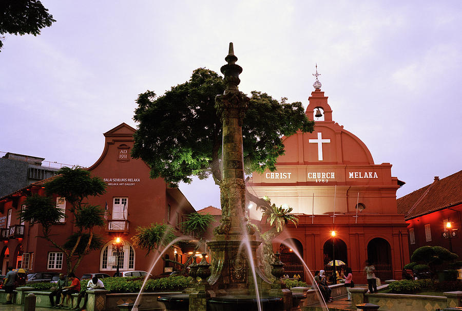 Christ Church in Melaka in Malaysia #1 Photograph by Shaun Higson