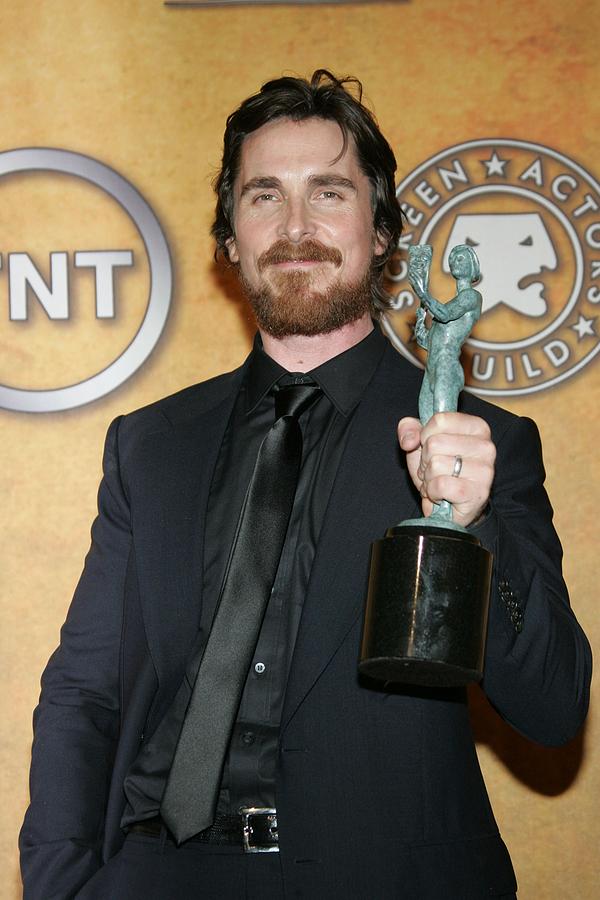 Christian Bale Photograph - Christian Bale In The Press Room #1 by Everett