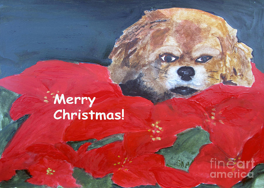 Christmas Mollie #2 Painting by Sandy McIntire