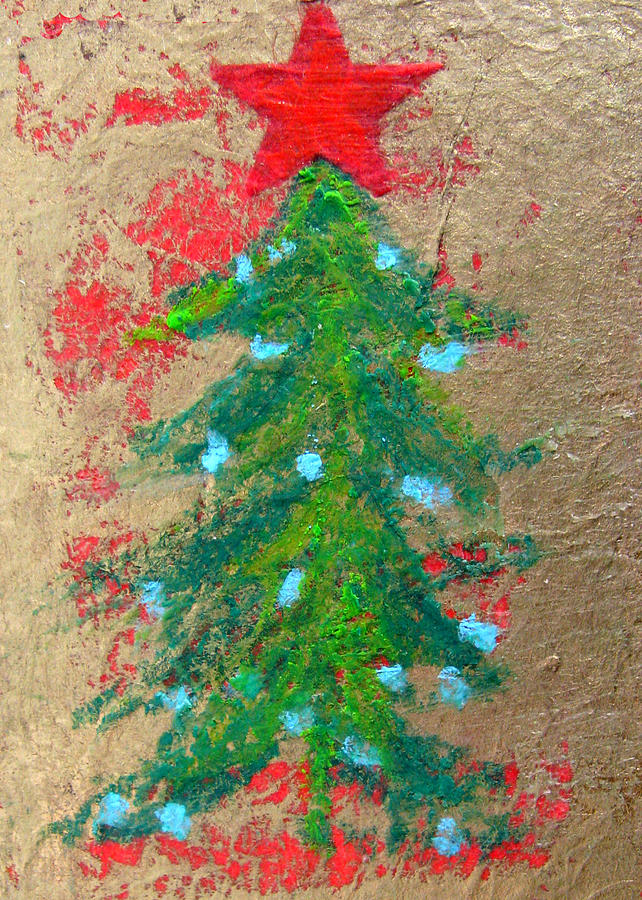 Christmas Tree #1 Mixed Media by Patricia Januszkiewicz