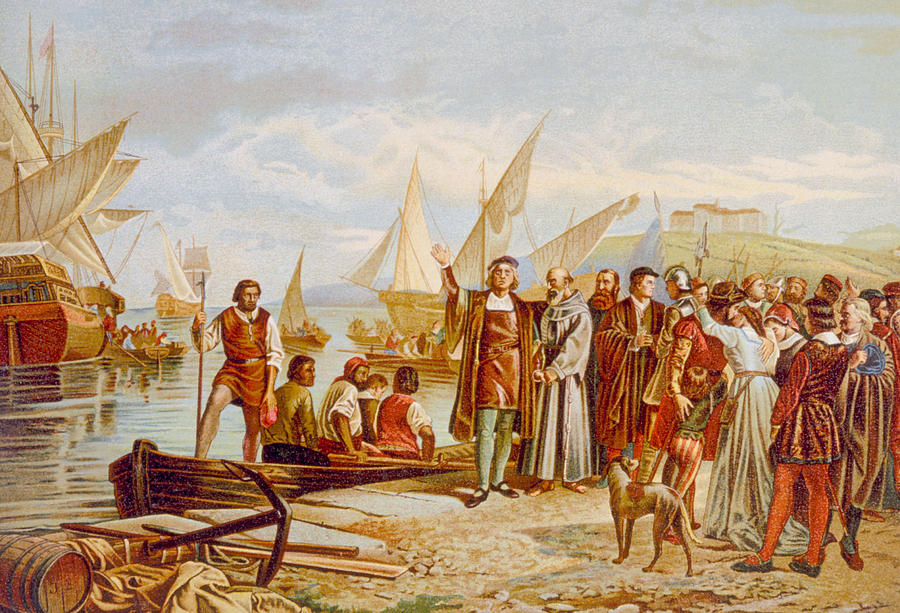 Christopher Columbus Embarkation Photograph by Everett - Pixels