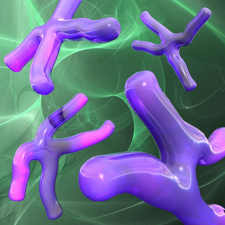 Chromosomes, Artwork #1 Digital Art by Laguna Design