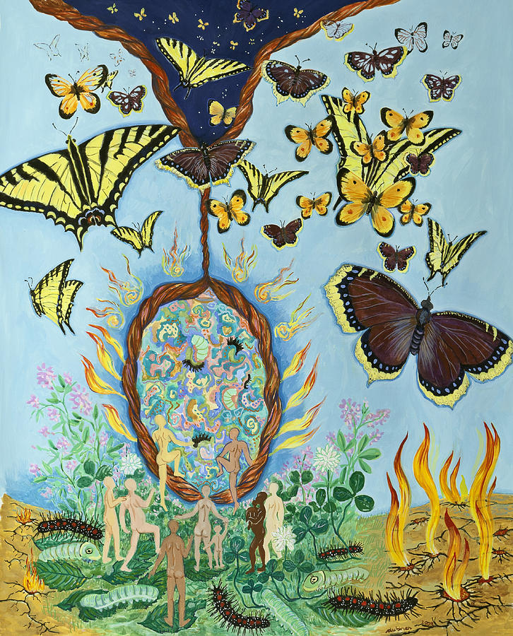 Chrysalis for Humanity #1 Painting by Shoshanah Dubiner
