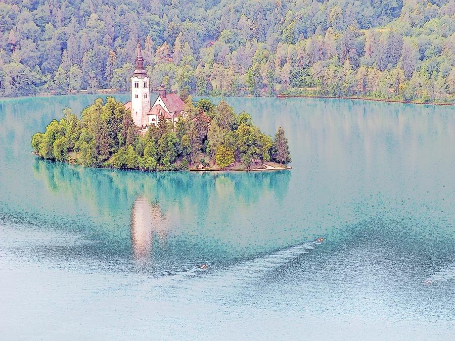 Church of the Assumption Lake Bled Slovenia #1 Photograph by Joseph Hendrix