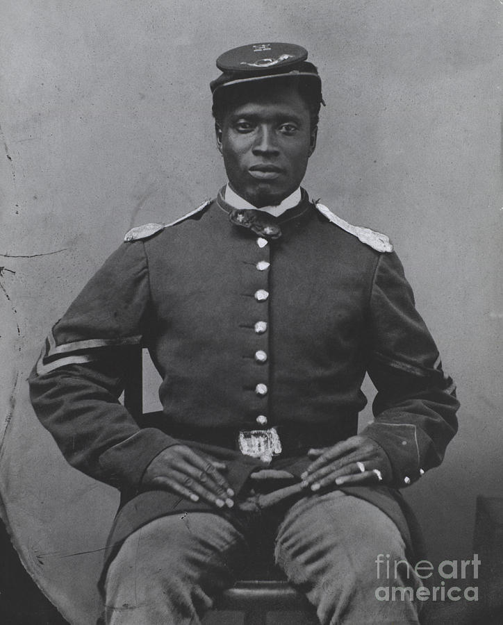 Black And White Photograph - Civil War Soldier #1 by Photo Researchers