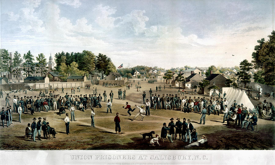 Baseball Photograph - Civil War: Union Prisoners #1 by Granger