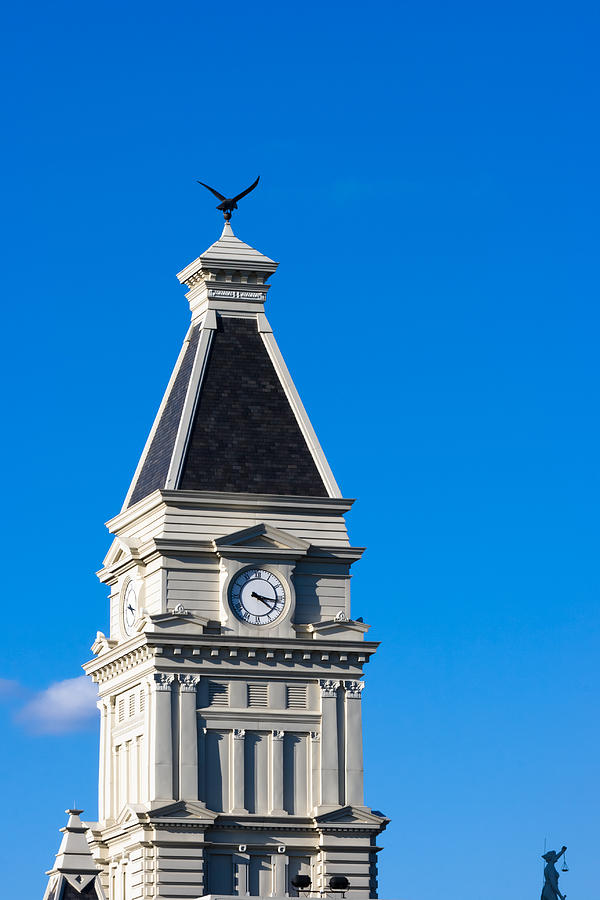 Clarksville Historic Courthouse Tower Photograph by Ed Gleichman