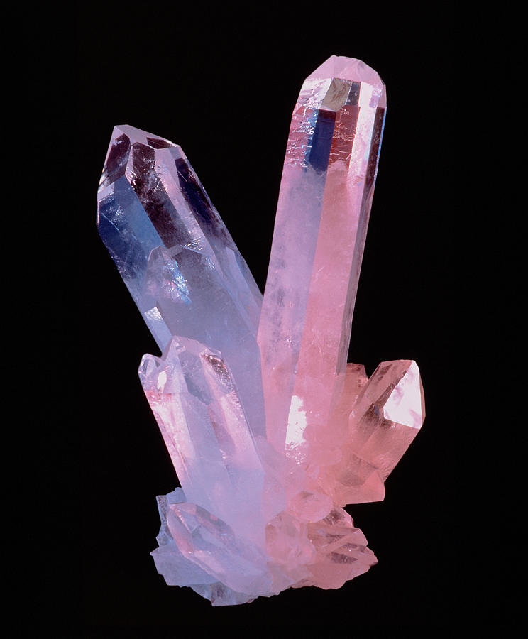 Nature Photograph - Clear Quartz Crystals (rock Crystals) #1 by Geoff Tompkinson