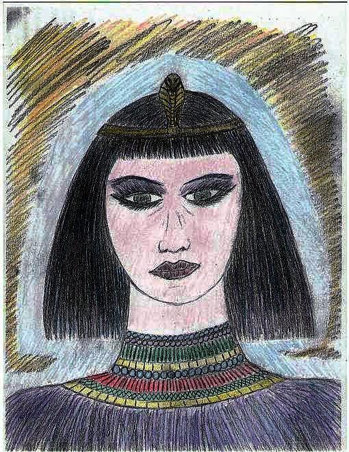 Cleopatra Drawing by Michael Repoulis