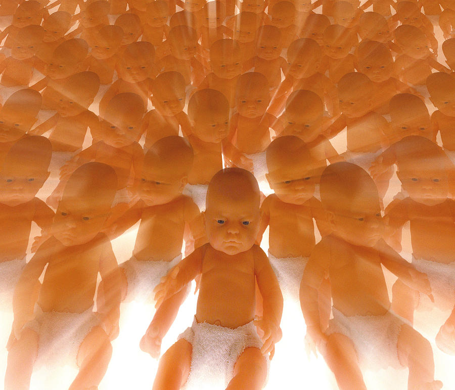 Babies Photograph - Cloned Babies #1 by Victor De Schwanberg