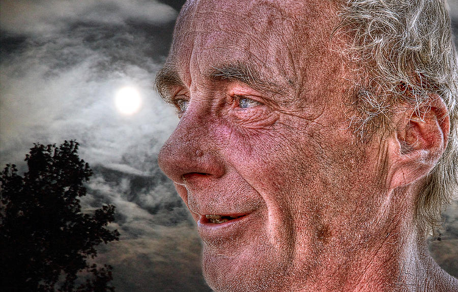 Portrait Photograph - Close-Up Profile Robert John K. #1 by John Herzog
