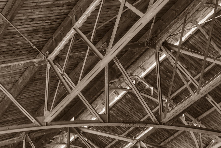 Closeup of Trusses #1 Photograph by Dennis Dame