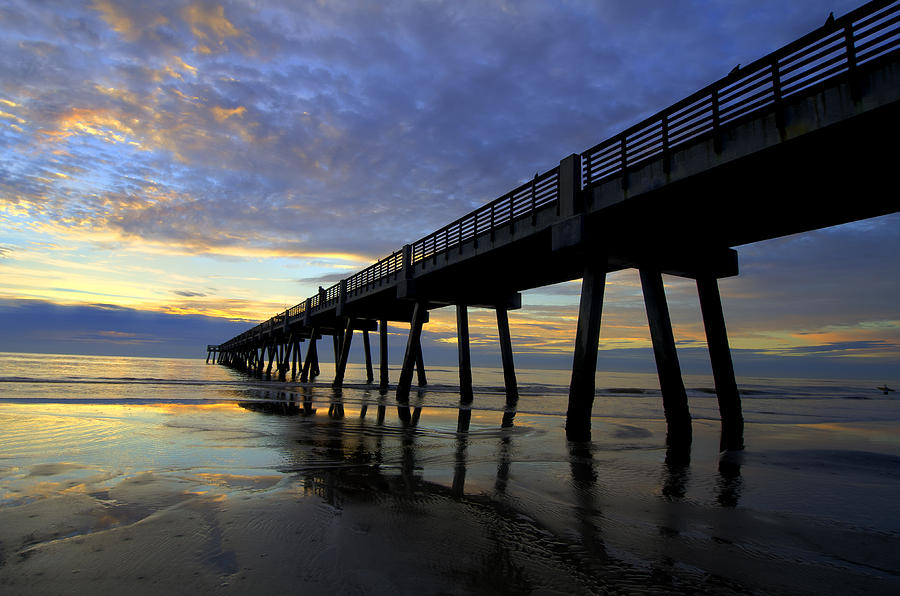 Cloudy Pier #1 Photograph by Jessica Brooks