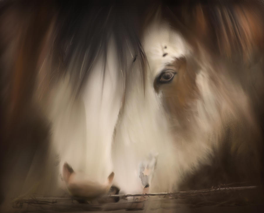 Horse Digital Art - Clydesdale Horses #1 by Hazel Billingsley