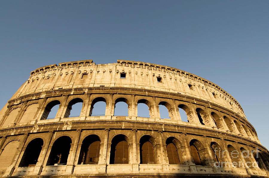 Architecture Photograph - Coliseum. Rome #1 by Bernard Jaubert