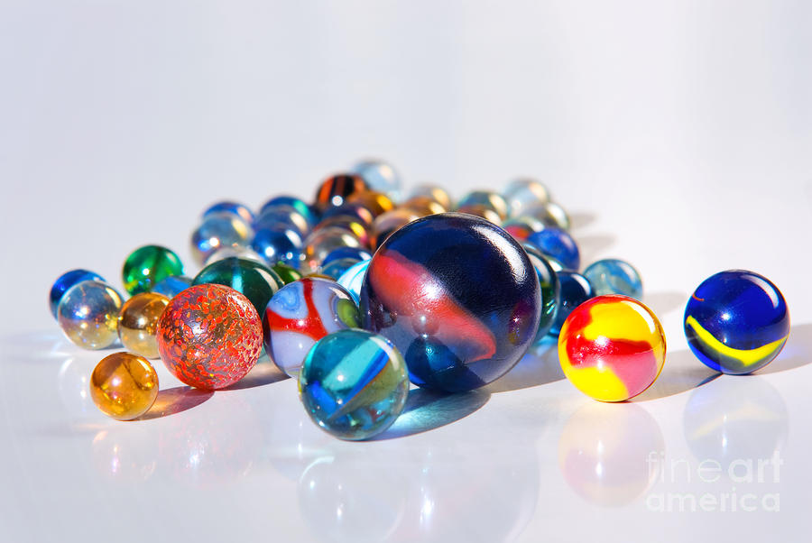 Colorful Marbles #1 Photograph by Carlos Caetano