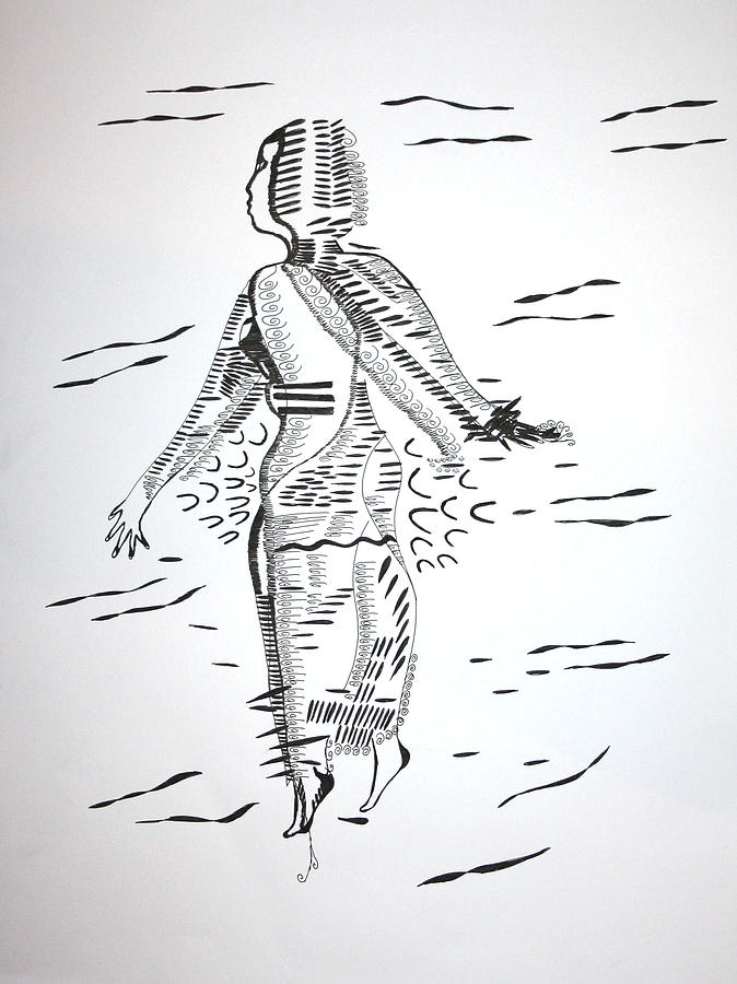 Comoros Islands dance #1 Drawing by Gloria Ssali