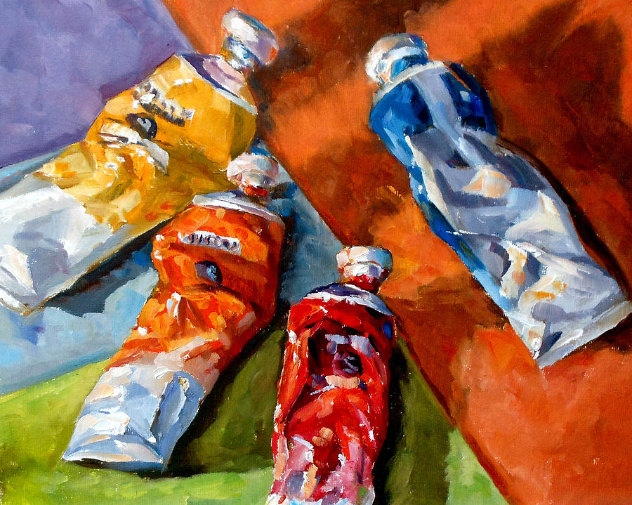 Still Life Painting - Complementary Colors #1 by Mark Hartung