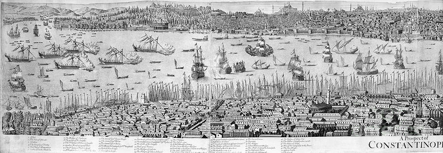 Turkey Photograph - Constantinople, 1713 #1 by Granger