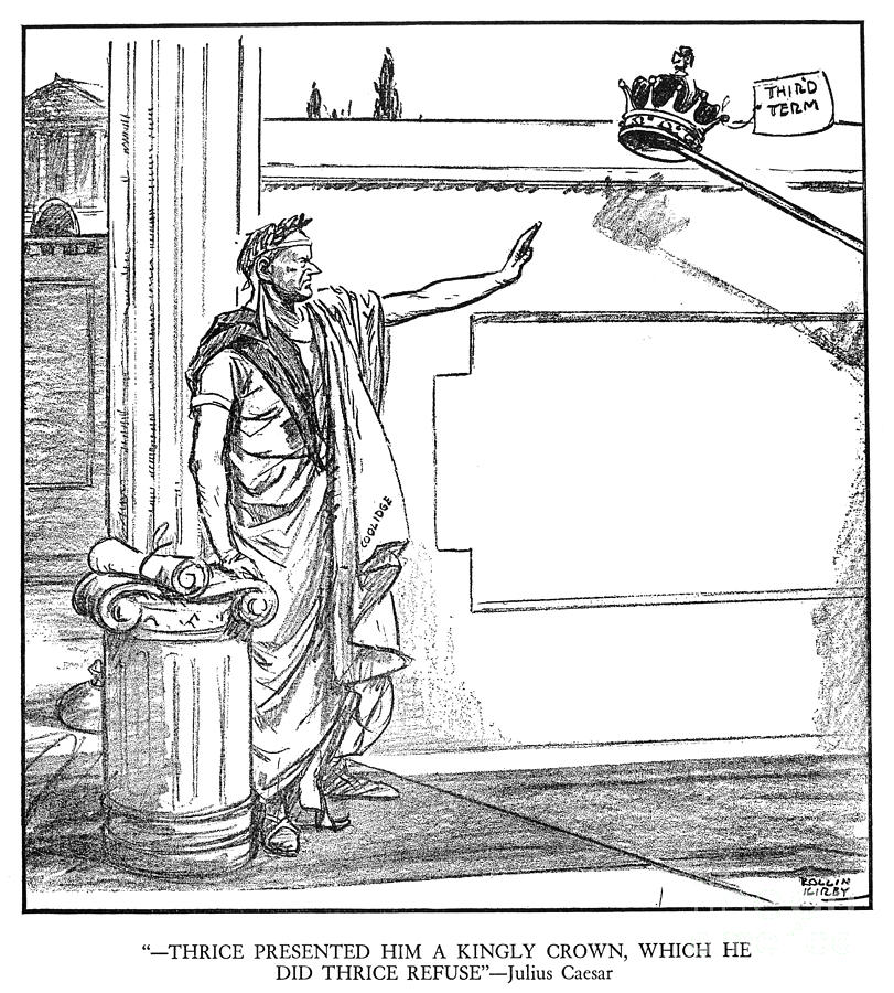 Coolidge Cartoon, 1928 #1 Photograph by Granger