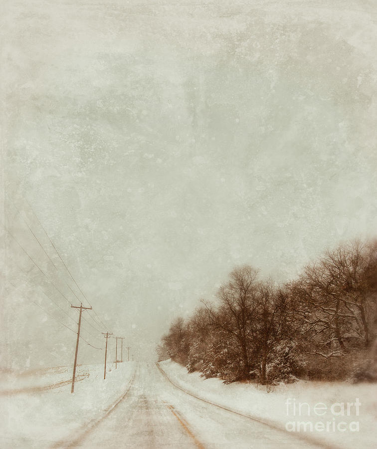 Country Road in Snow #1 Photograph by Jill Battaglia