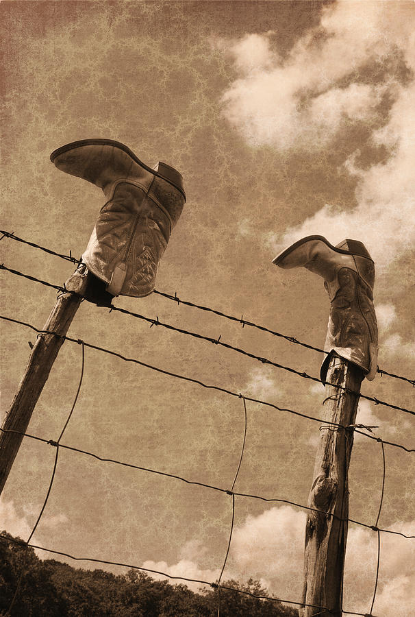 Boot Photograph - Cowboy Boots #1 by Paul Huchton