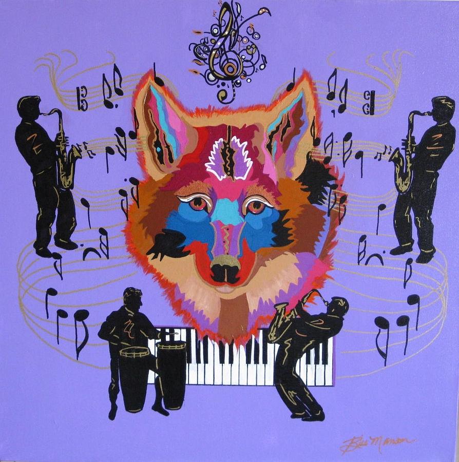 Coyote Harmony Painting by Bill Manson