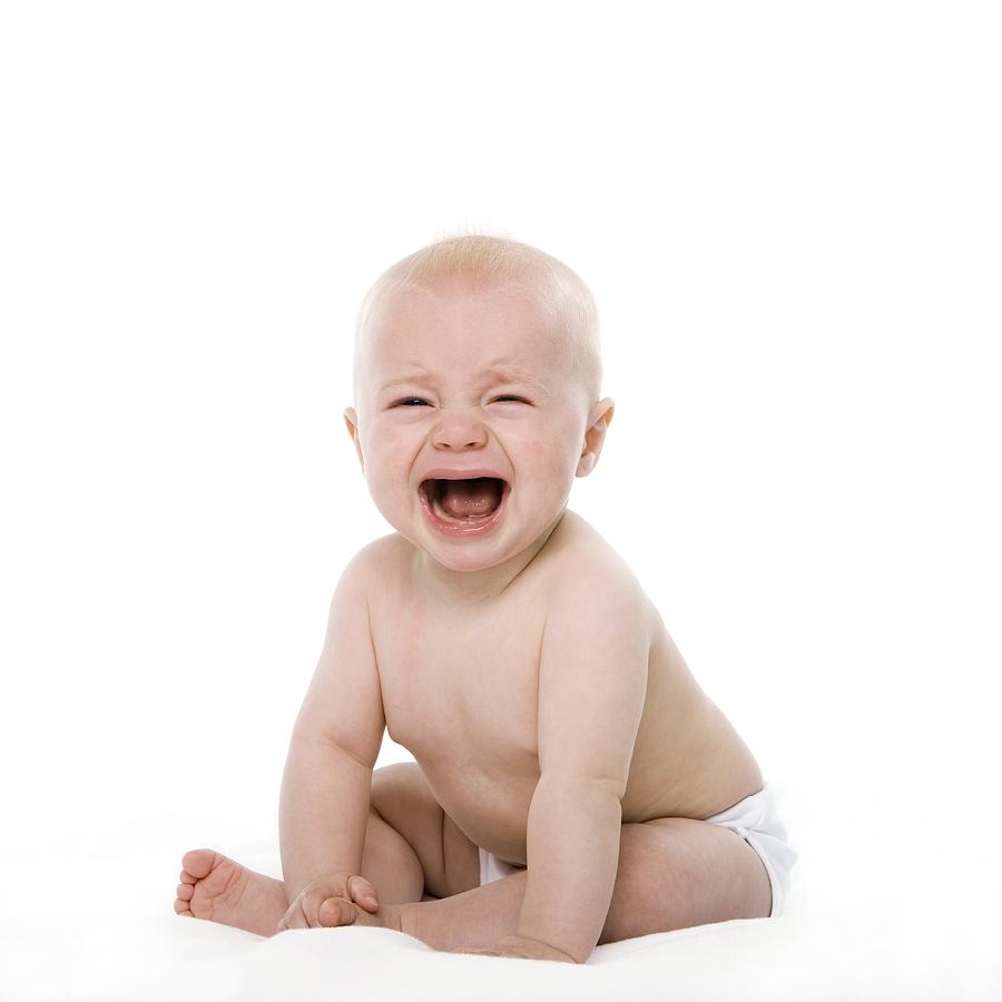 Portrait Photograph - Crying Baby Boy #1 by 