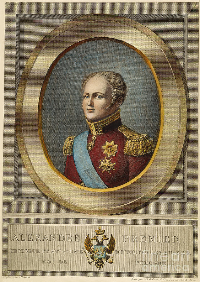 Portrait Photograph - Czar Alexander I Of Russia #1 by Granger