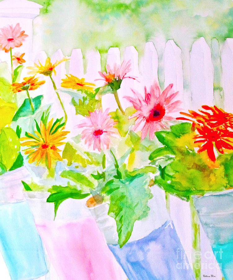 Daisy Daisy Painting by Beth Saffer