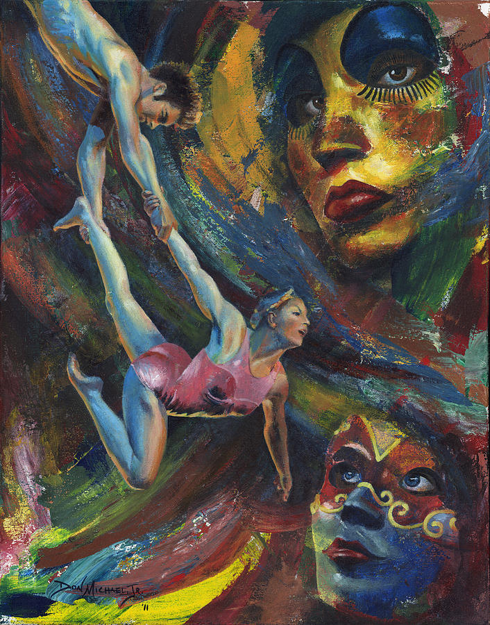 Masks Painting - Dare to Believe by Don Michael Jr Masks Painting - Dare to Believe by Don Michael Jr