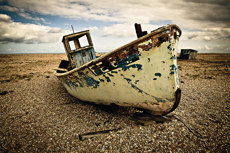 Decaying Boat Photograph by Kaz Moutarde Pixels