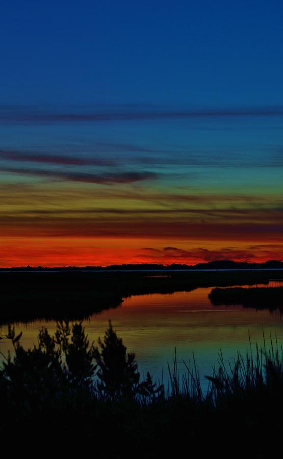 Deep Marshland Sunset #1 Photograph by Billy Beck
