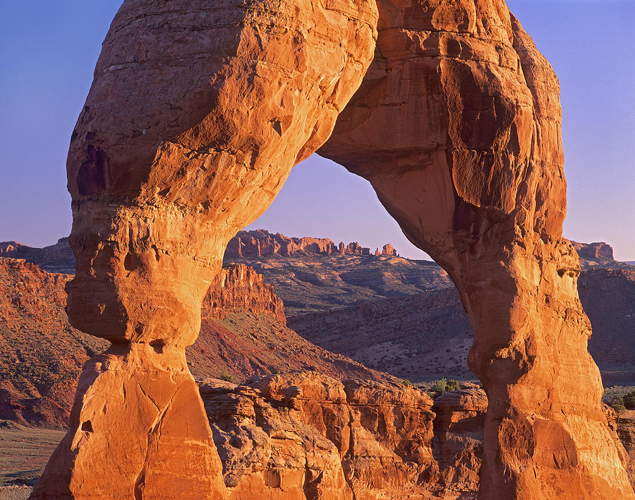 Delicate Arch And La Sal Mountains #1 Photograph by Tim Fitzharris