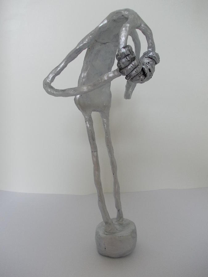 Clay Sculpture - Depression #1 by Diana Radi