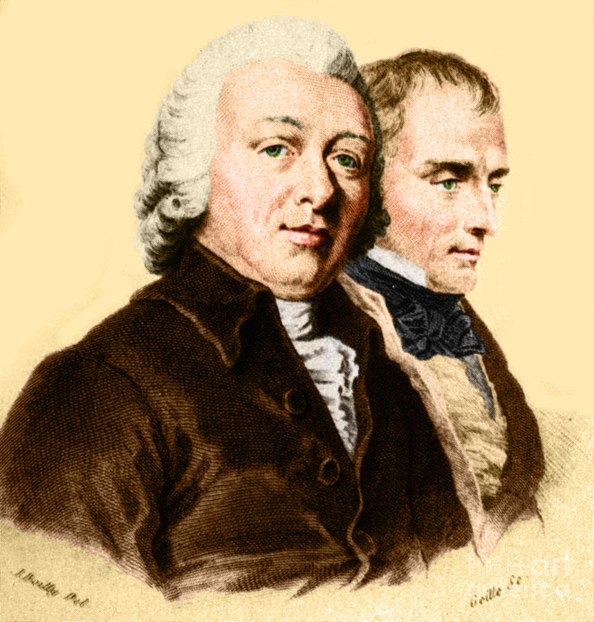Desault And Bichat, French Anatomists #1 Photograph by Science Source