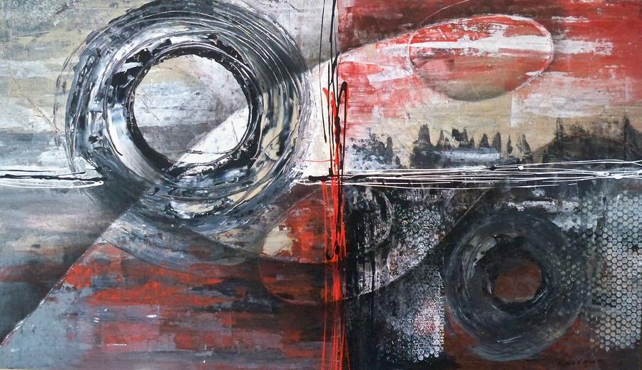 Abstract Painting - Destination Unknown #1 by Maximo Pizarro