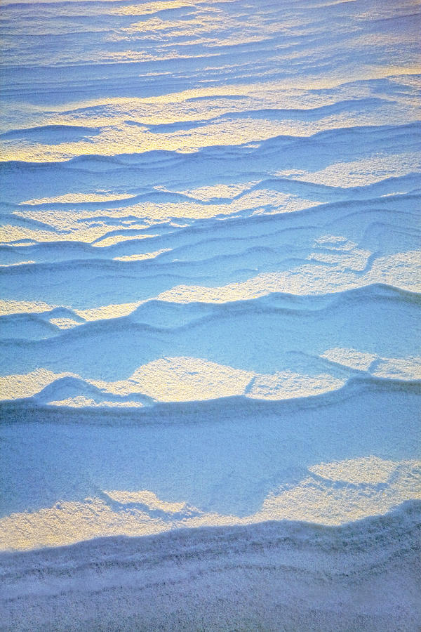 Winter Photograph - Detail Of Ripple Pattern In The Snow At #1 by Michael Interisano